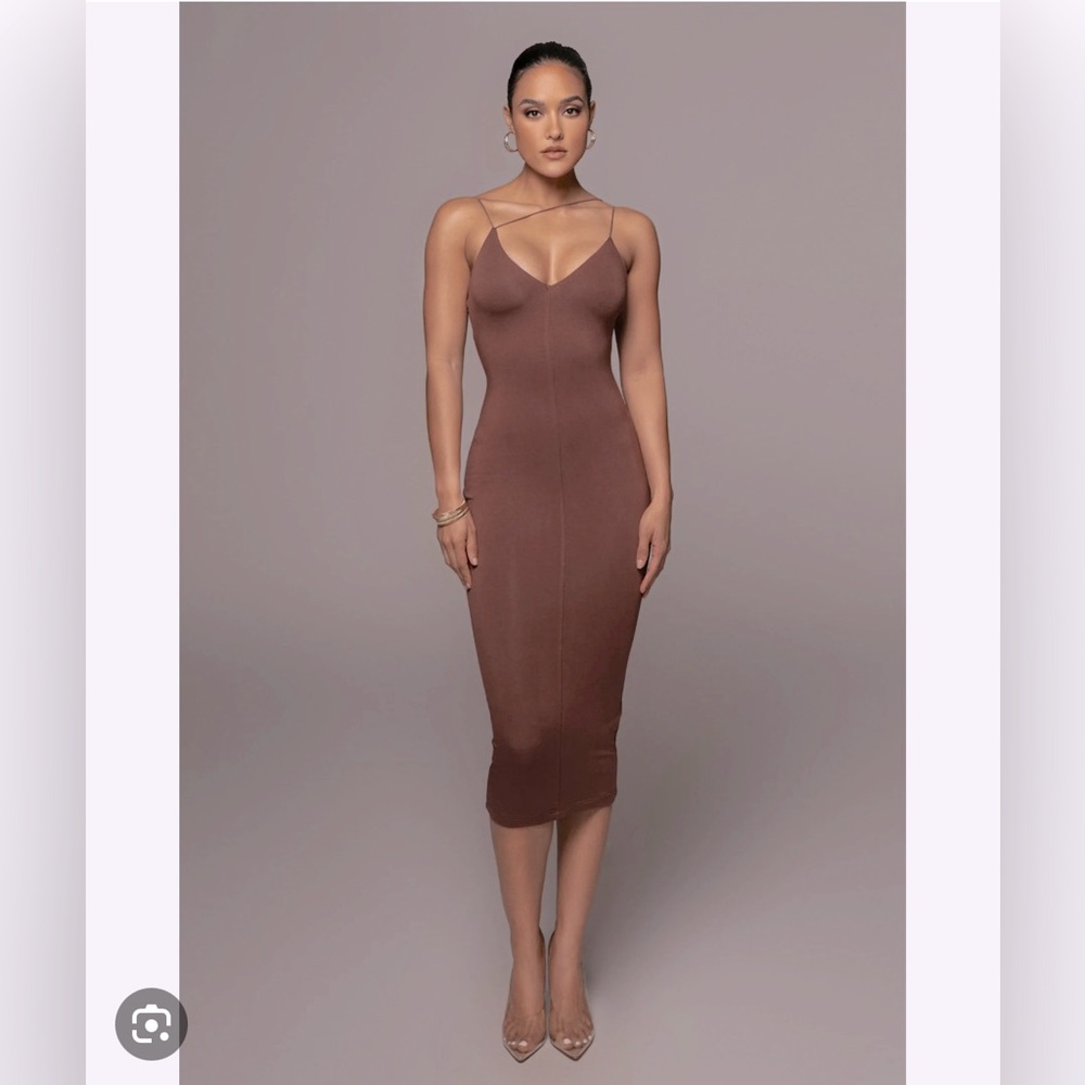 Jluxlabel Pecan Valencia Diagonal Dress